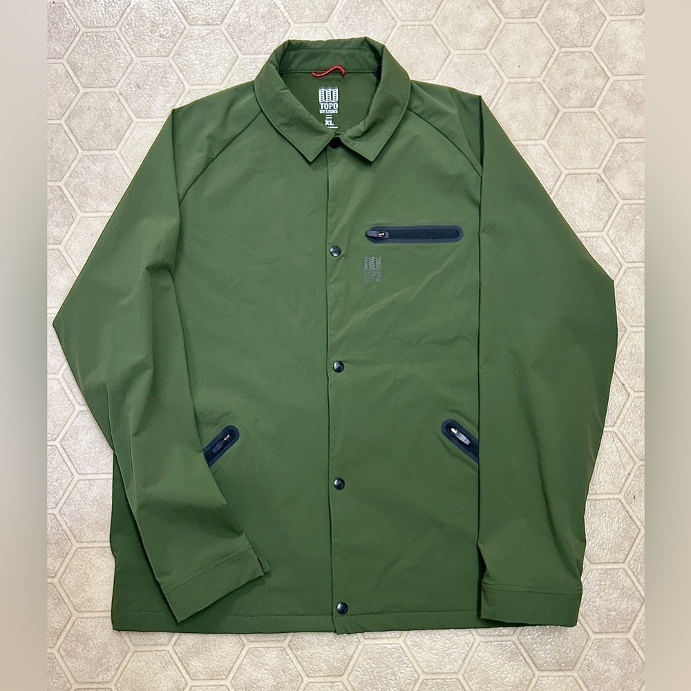 Men’s XL Topo Designs Tech Breaker Fitted Technical Softshell Hybrid Jacket